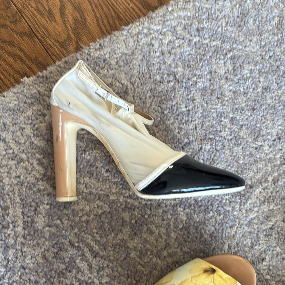 Emporio Armani Black and White Heels - Picture 6 of 7